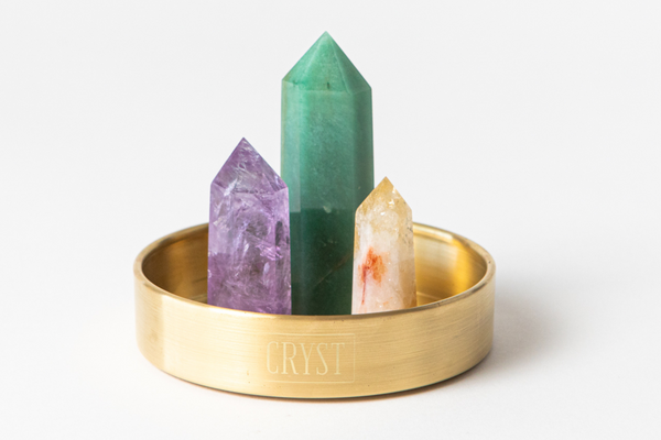 Aries Crystal Trio - Green Aventurine, Amethyst + Citrine by Cryst Collective. Free shipping Australia-Wide.