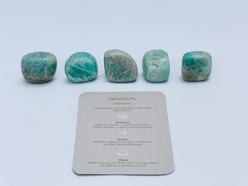 Amazonite Crystal Pushpins (Set of 5)