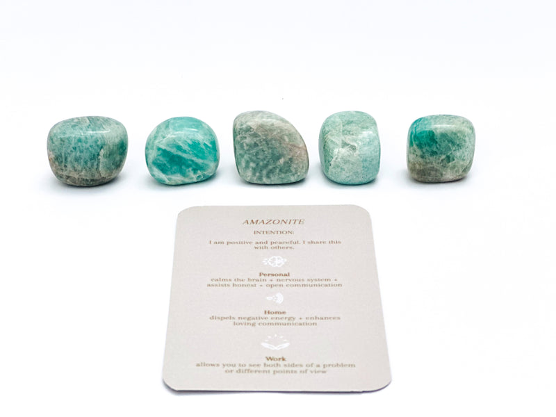 Amazonite Crystal Pushpins for Harmony & Balance (Set of 5)