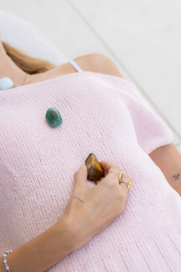 Abundance Crystal Tumbles - Citrine, Rose Quartz + Clear Quartz