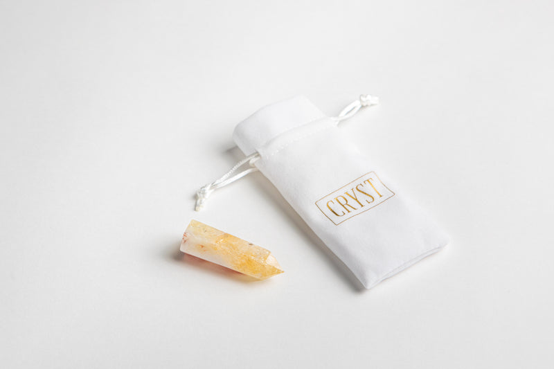 Citrine authentic crystal points attract abundance, boost creativity and concentration, assist with self-confidence. Buy crystals online at Cryst Collective and feel the benefits of having crystals in your space.