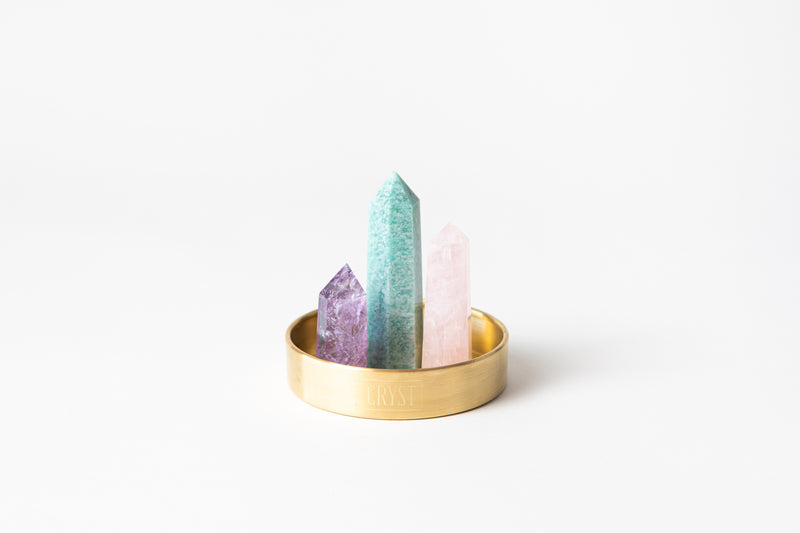 Virgo trio zodiac crystal set includes Amazonite, Rose Quartz and Amethyst to balance and support the Virgo star sign. Buy crystals online at Cryst Collective and feel the benefits of having crystals in your space. 